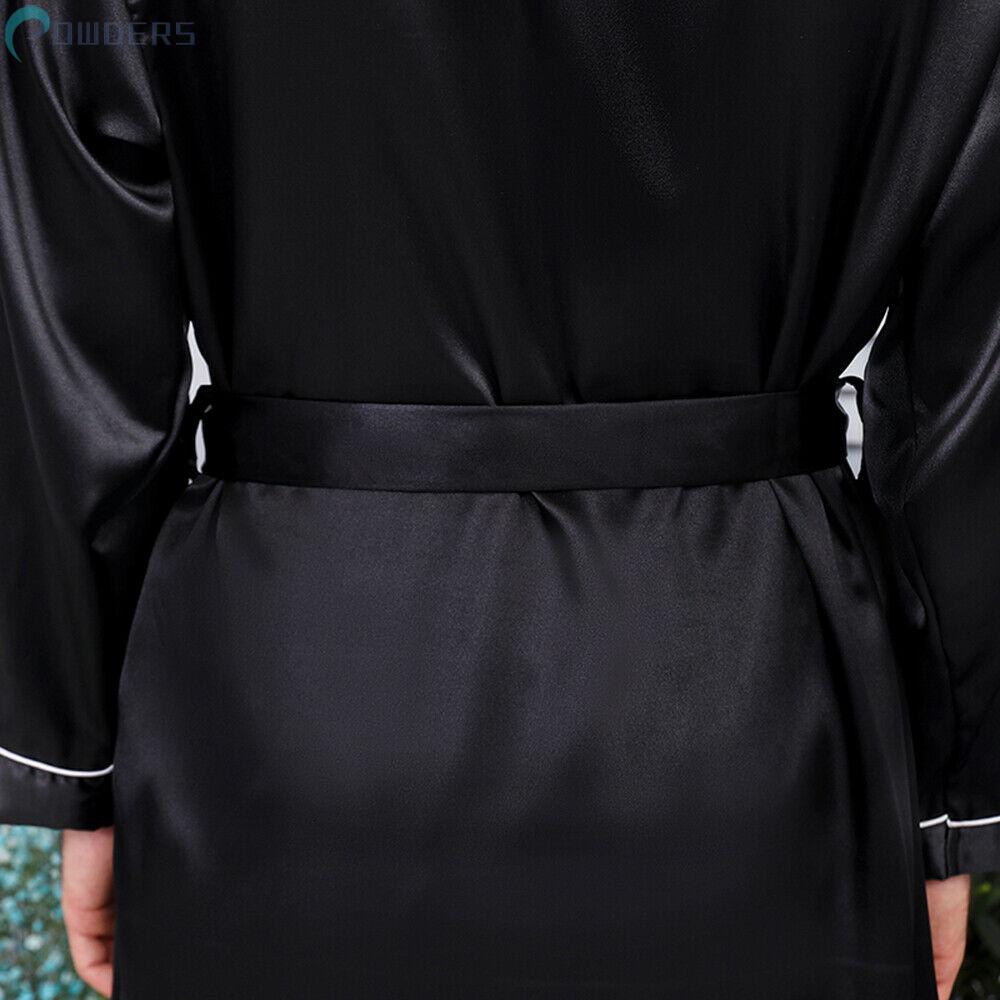 Áo choàng lụa satin mềm mịn có thắt lưng dành cho nữ