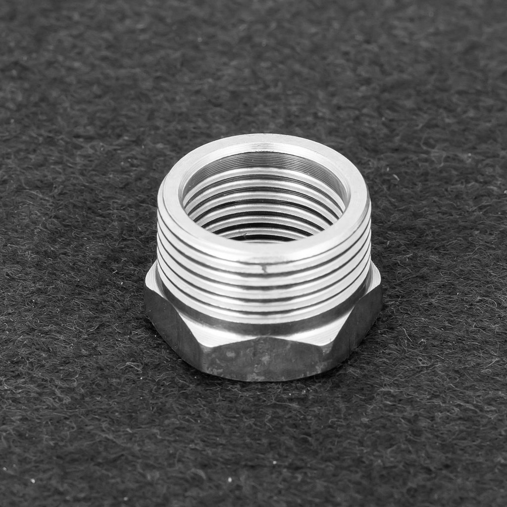 Cà rá INOX ren trong 21mm 1/2, ren ngoài 3/4 27mm