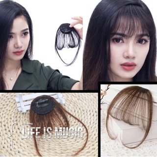 Kẹp Tóc Giả Mái Thưa Có Mai Bằng Sợi Tơ Nhân Tạo