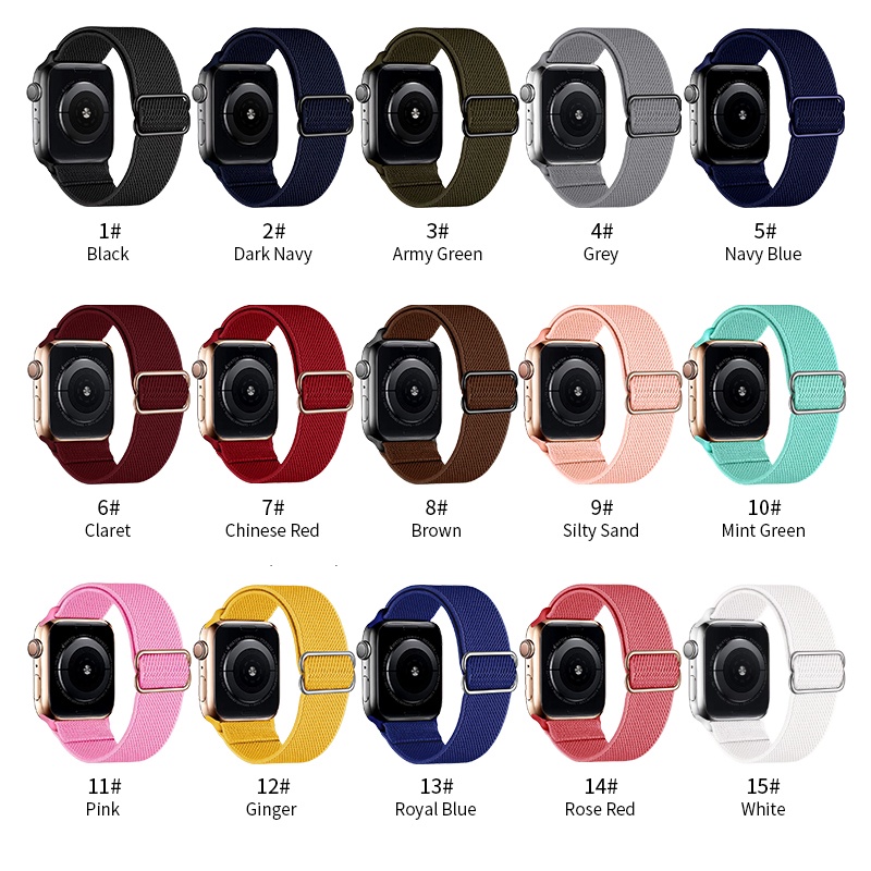 Dây đeo đồng hồ bằng nylon thích hợp cho Apple Watch Ultla Series 8 7 6 5 4 3 2 1 SE iWatch 38mm 40mm 42mm 44mm 41mm 45mm 49mm