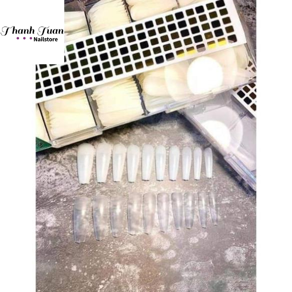 Hộp 500 móng úp HSM loại 1 đủ hơn 30 mã 7 form với 5 màu khác nhau  - Tổng kho đồ nail HSM