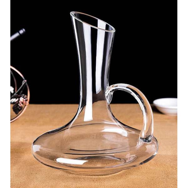 SALE GIÁ SỈ TẠI XƯỞNG Bình thở rượu rót chiết rượu vang thủy tinh pha lê Decanter có quai thổi thủ công Thổ dày dặn