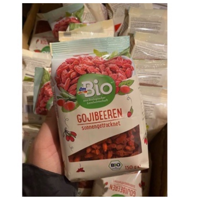 Hạt kỳ tử hữu cơ organic DM Bio Goji Beeren Đức 150g tốt cho sức khoẻ &amp; trẻ nhỏ - Shop Viloet