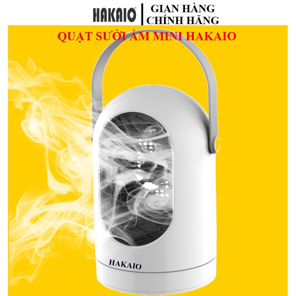 Quạt sưởi ấm mini Hakaio Công Suất 400W Với 2 Cấp Độ Dùng Cho Phòng Diện Tích 20m bảo hành 6 tháng