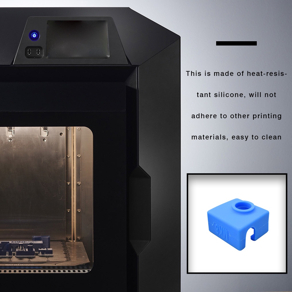 MC-Color Rondom 3D Printer Extruder Cover Heat Block Silicone Sleeve Heat Resistant Cover Replacement for CR10