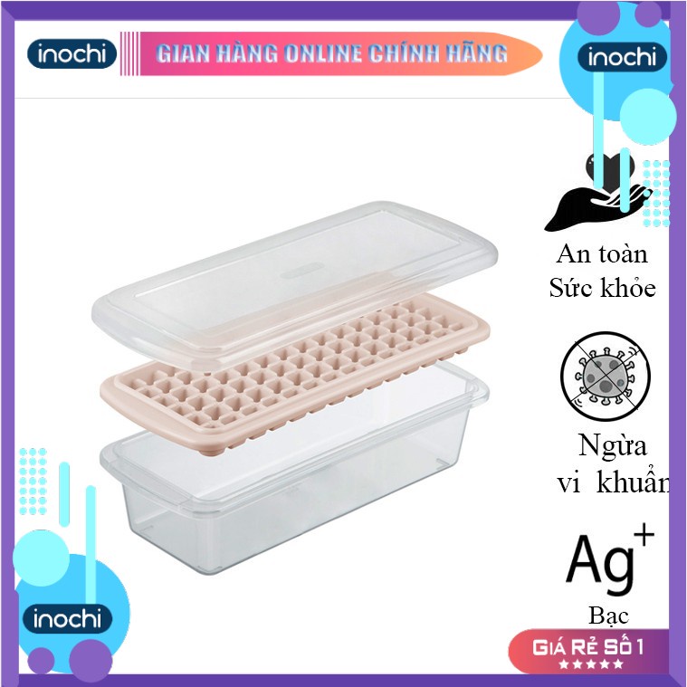 Khay làm đá 84 viên - INOCHI tiêu chuẩn nhật bản, Chất liệu an toàn, kháng khuẩn, khử mùi