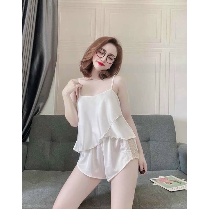 Đồ ngủ sexy, đồ ngủ 2 dây MOMISA08,chất lụa latin( lụa pháp) mềm mại,vải mềm mịn | BigBuy360 - bigbuy360.vn