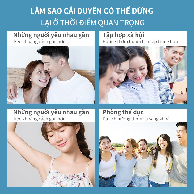 Chai lăn Baimiss khử mùi 30ml 5 loại tùy chọn chống mồ hôi nách, ngăn tiết mồ hôi vào mùa hè