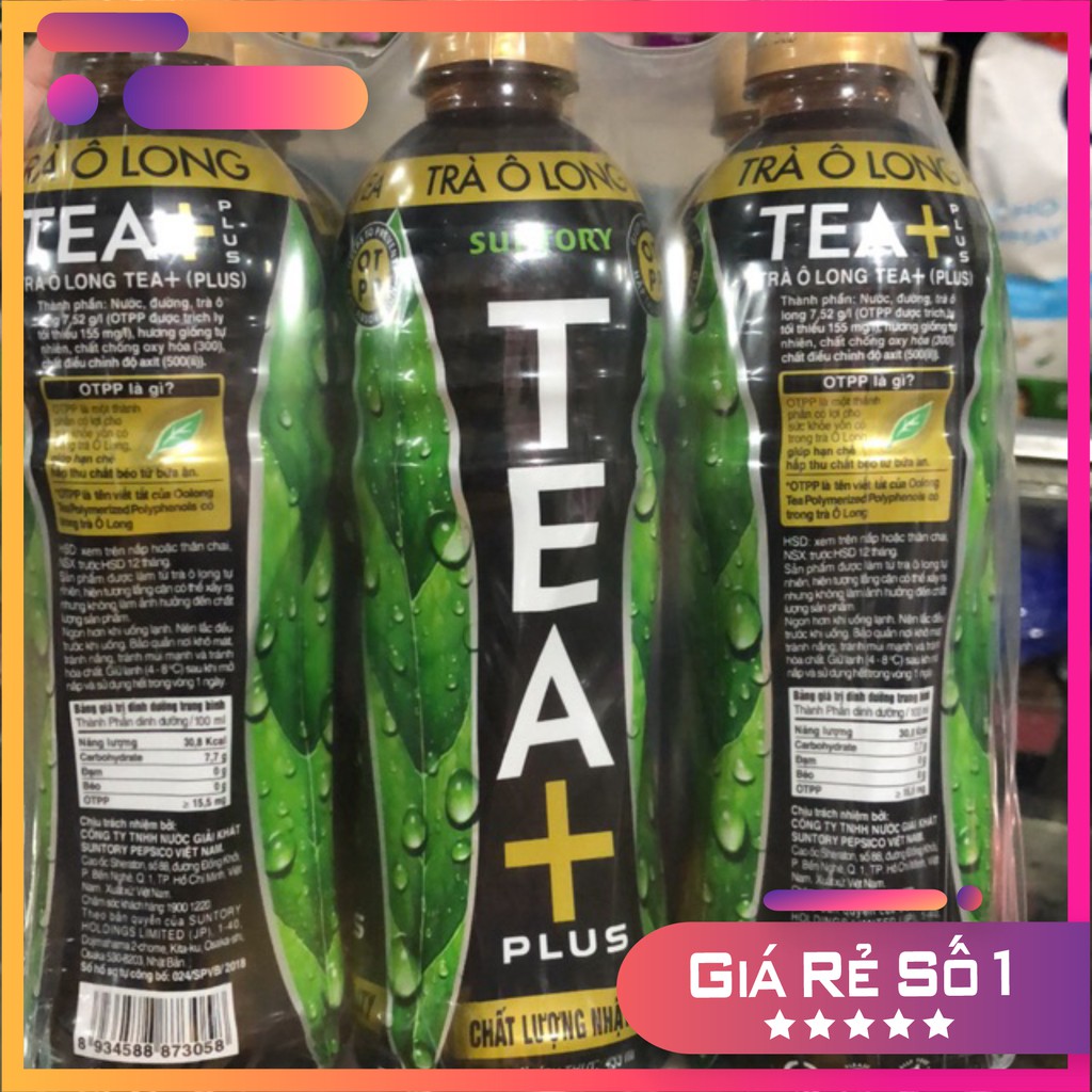 Trà Ô Long Tea+ Plus Chai 455ml