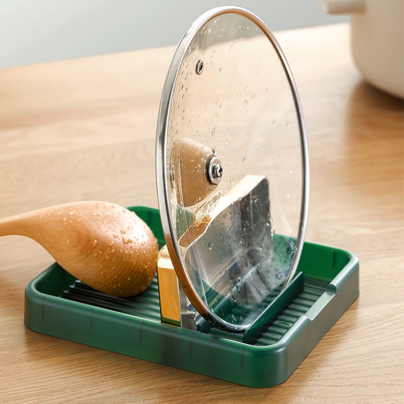 Giá đỡ Nắp đậy Nồi Bếp Giá để đồ Có Thể Gập Lại Đặt Giá đỡ Thìa