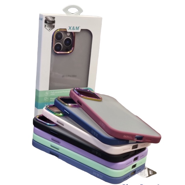 [ Chính hãng 13 |  13 Pro | 13 Pro Max | 12 Pro Max - Ốp Iphone X&amp;M dẻo silicon bảo vệ camera titan lưng nhám