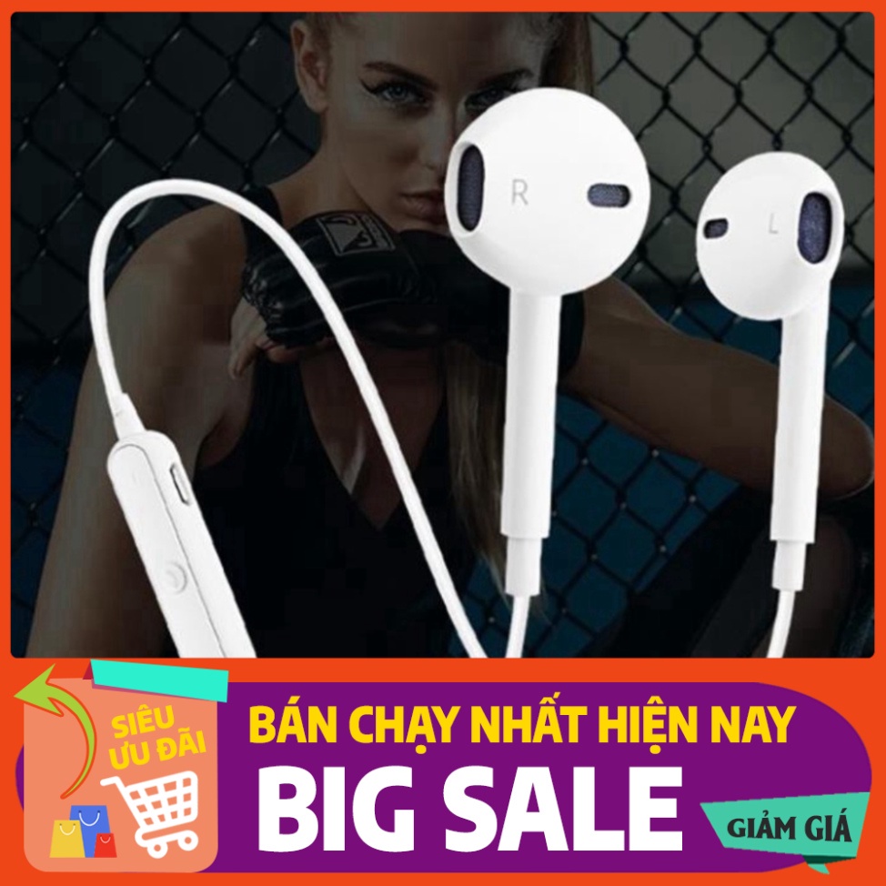 [FREE SHIP] 💥[GIÁ HỦY DIỆT]💥Tai nghe bluetooth thể thao không dây S6 ĐẸP- NHỎ GỌN- ÂM THANH CỰC HAY 💥SIÊU RẺ💥