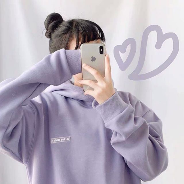Hoodie tím 2f