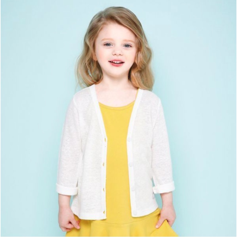 Cardigan cotton trơn màu bé trai, bé gái JL2 AD2 4 màu