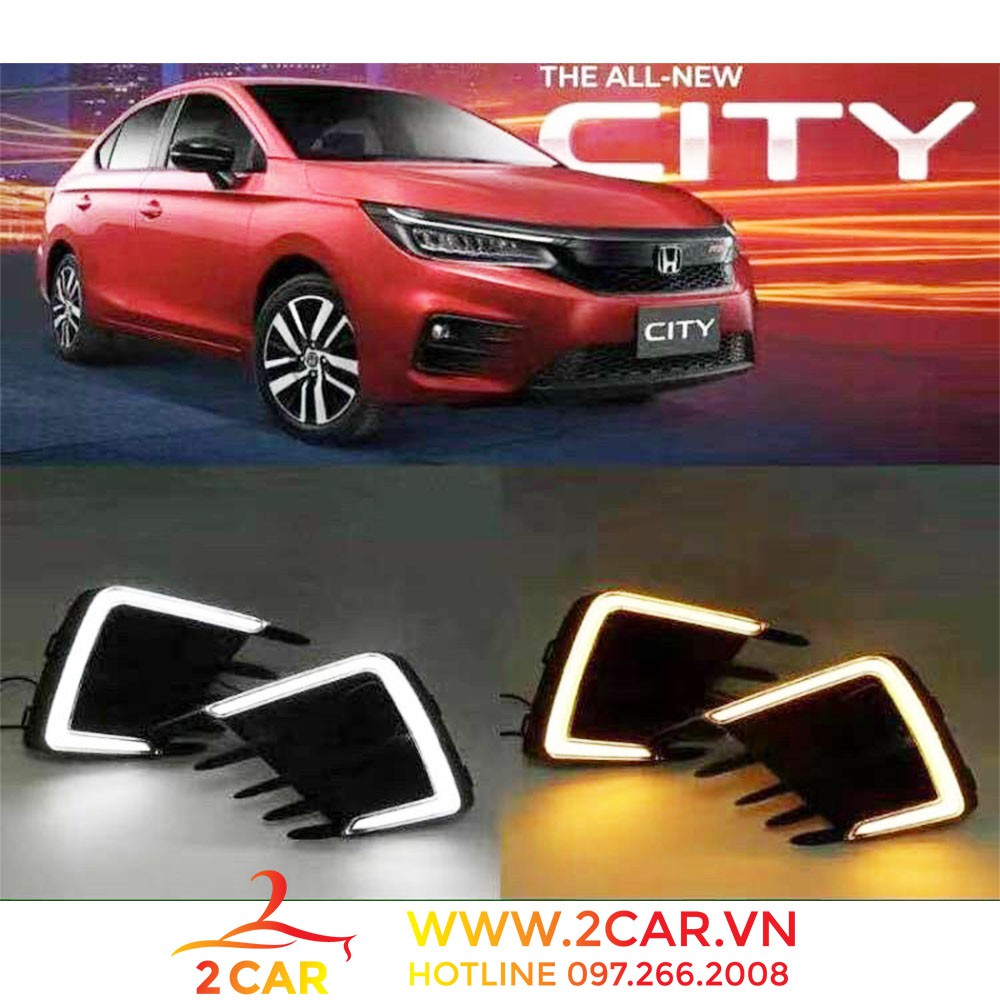 Đèn LED Gầm Trước xe Honda City 2021 siêu sáng, siêu đẹp