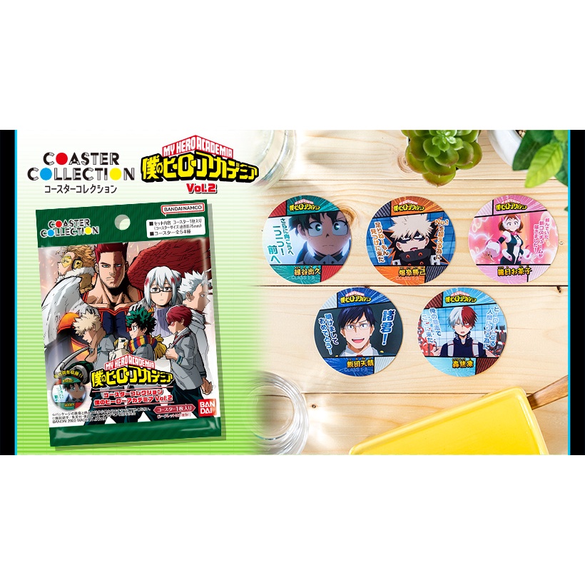 My Hero Academia Pack nhân phẩm lót cốc vol.1/vol.2