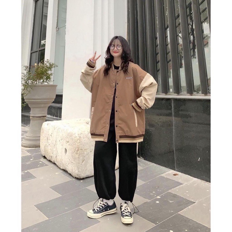 Áo Khoác Dù BOMBER WAS Form Rộng Tay Dài Ulzzang ❤️/Nam Nữ Unisex/ FREESHIP ❤️