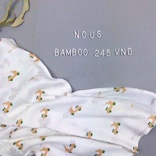 Nous - khăn sợi tre bamboo 6 màu