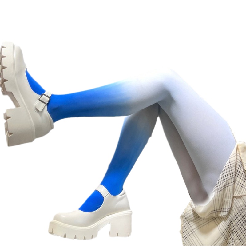 Xiangbao Quần Tất Màu Kẹo Sáng Gradient Tươi Sáng Phong Cách Gothic Lolita Cổ Điển Phù Hợp Cho Tiệc Đêm Đi Hộp Đêm Dành Cho