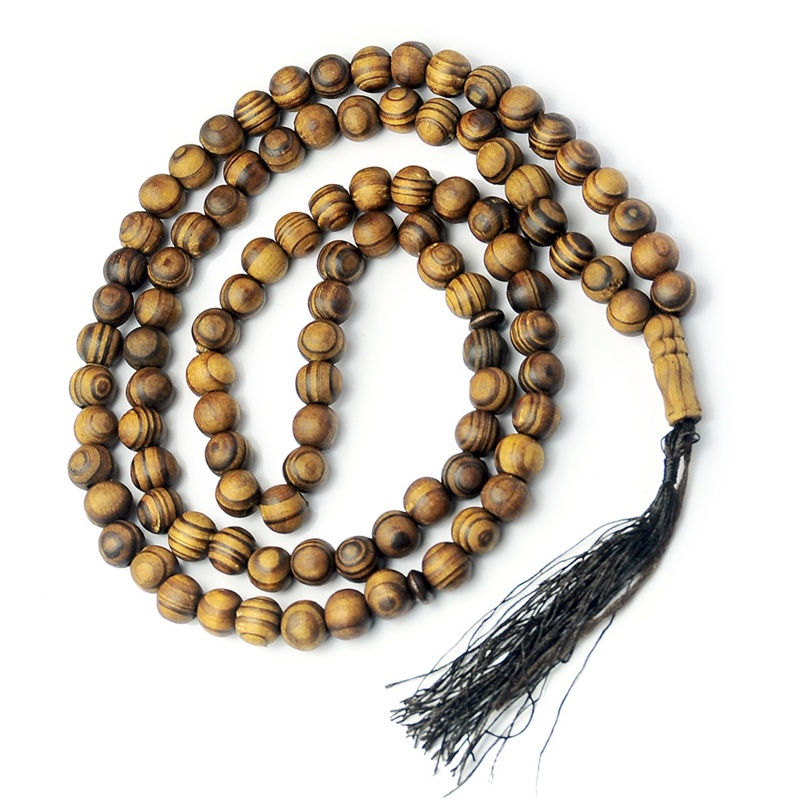 Vòng Tay Chuỗi 99 Hạt Gỗ Tự Nhiên Độc Đáo