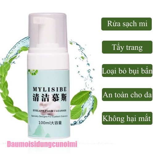 Bọt tẩy trang, rửa mi, rửa sạch lớp trang điểm và bụi bẩn, bọt mịn, hương chanh thơm mát, 100ml