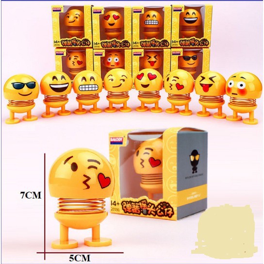 Thú nhún Emojji - con lắc lò xo