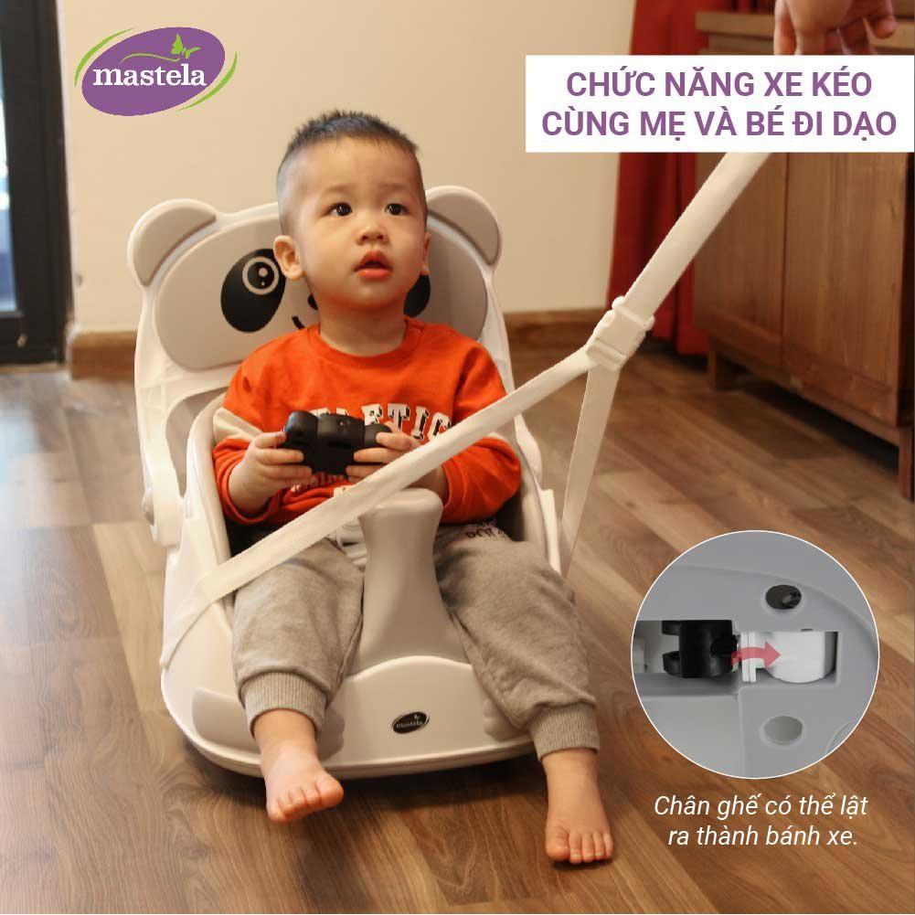 FREE SHIP !!! Ghế ăn kết hợp xe kéo cao cấp màu đen Mastela 1018 - Hàng chính hãng