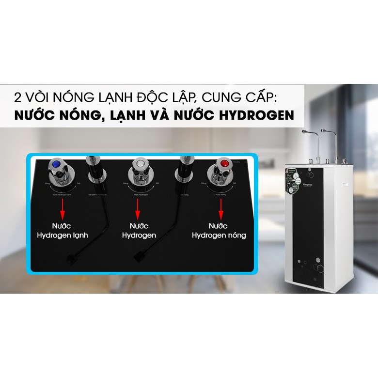 Máy Lọc Nước RO Hydrogen 2 Vòi KANGAROO KG100HK (Miễn phí giao tại HCM-ngoài tỉnh liên hệ shop)