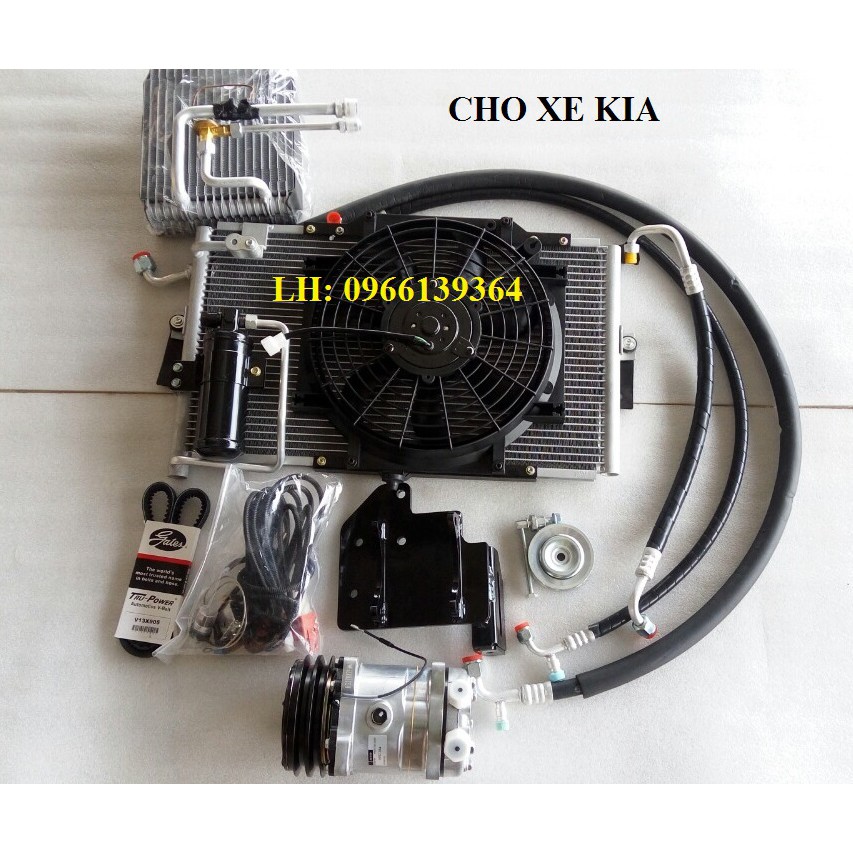 Bộ điều hòa lắp cho xe tải KIA (Loại theo xe)