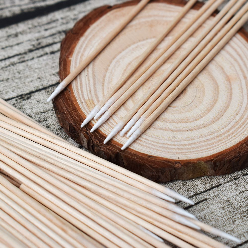 [Hàng mới về] Set 100 Tăm Bông Cotton Siêu Nhỏ Dùng Để Hỗ Trợ Nối Mi Giả Đa Năng