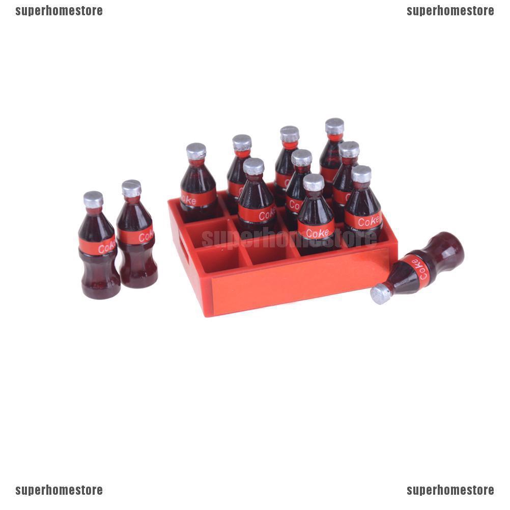 Set 13 Khay Đựng Nước Ngọt Mini Tỉ Lệ 1: 12 Dùng Để Trang Trí Nhà Búp Bê
