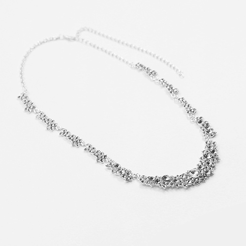 Bộ dây chuyền + đôi khuyên tai đính đá độc đáo thời trang cho nữ