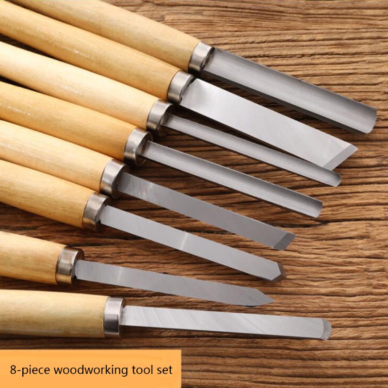 Bộ 8 Dụng Cụ Điêu Khắc Gỗ Tiện Lợi