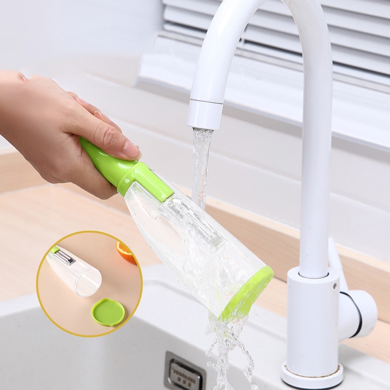 Dụng Cụ Gọt Vỏ Rau Củ Quả Đa Năng Kèm Ống Đựng Tiện Dụng