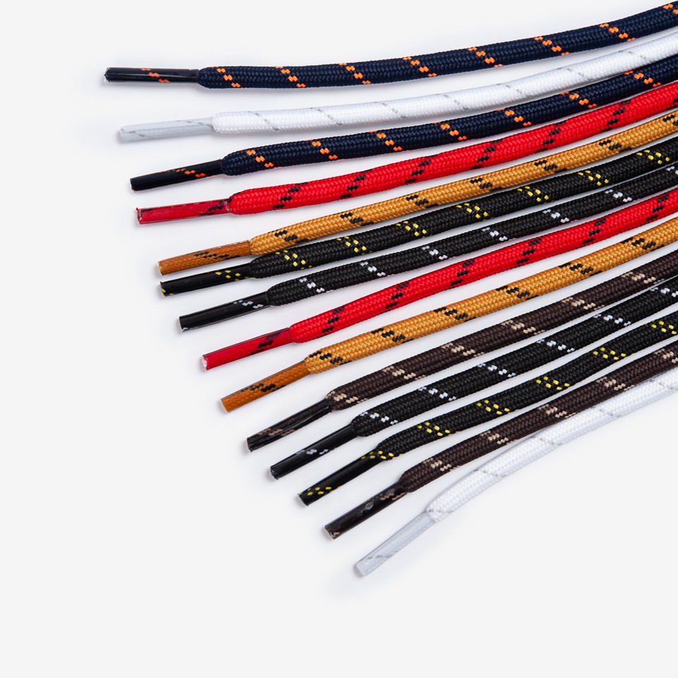 Dây Giày Tròn Rằn Ri 3 Sọc MINSU Chính Hãng M0801, Dây Giầy Thể Thao Sneaker Bản Tròn 110cm,Shoelaces Chất Lượng Cao Cấp