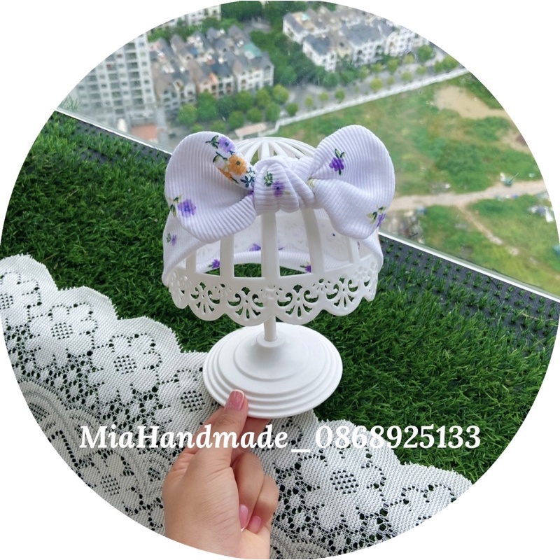 Mũ Turban Cho Bé Gái Rẻ Đẹp Chất Cotton Mềm Mịn