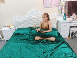 Bộ drap phi lụa Thái Tuấn( phối bèo)