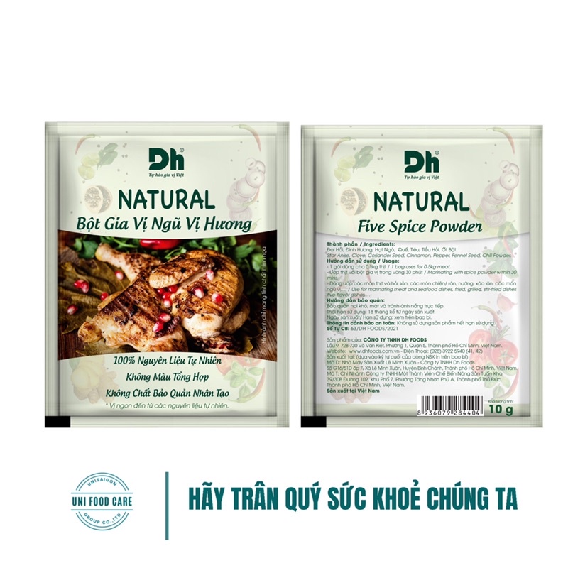 Gói NATURAL Bột Gia Vị Ngũ Vị Hương - Thương hiệu DH Foods
