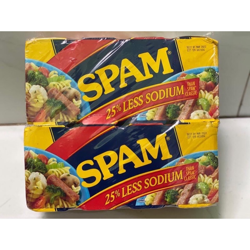 Thịt Hộp Spam Ít Mặn 340g Nhập Mỹ (Date 2023)