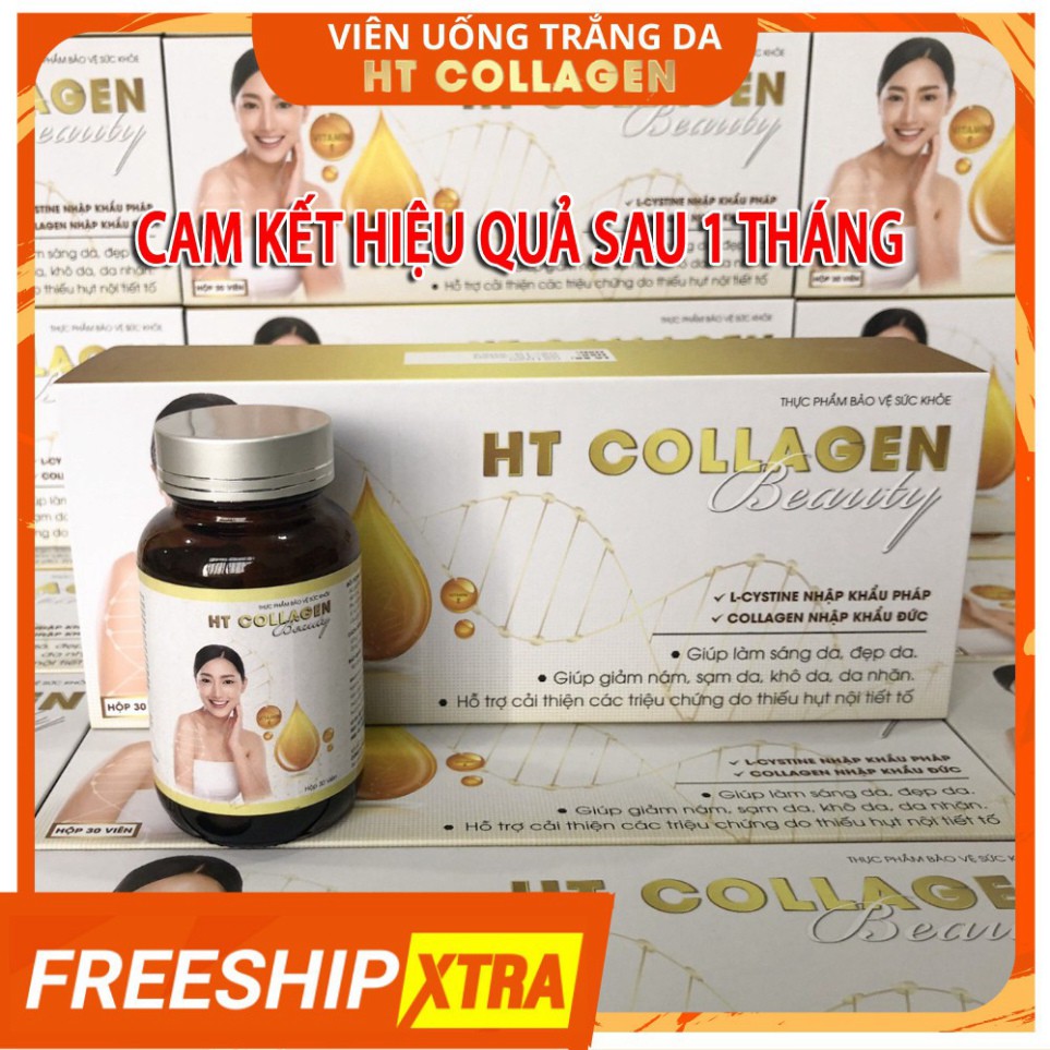 Viên uống trắng da bố sung Collagen HT COLLAGEN hiệu quả sau 1 tháng sử dụng - HCH