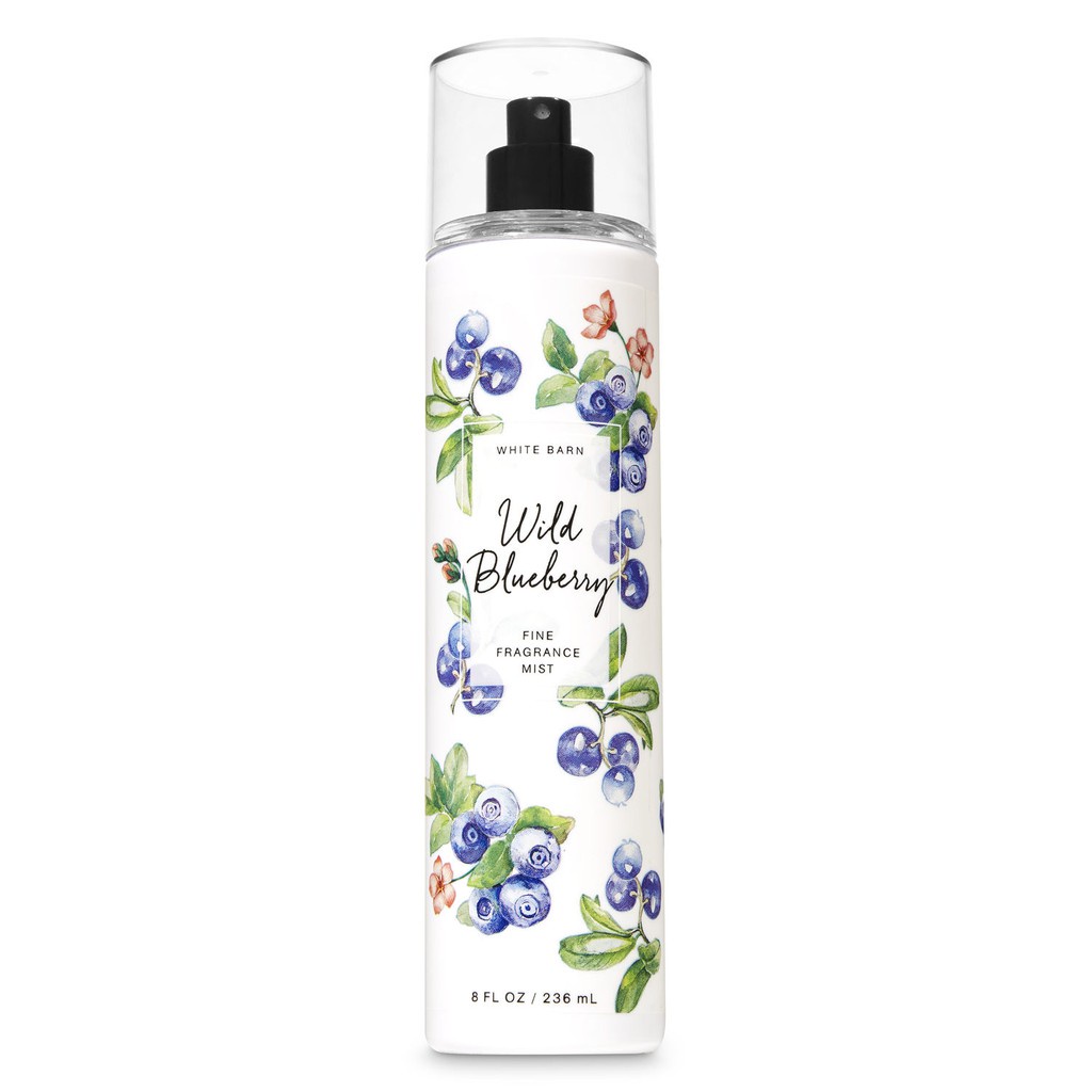 Xịt thơm toàn thân Bath and Body Works Wild Blueberry Body Mist 50ml/100ml/250ml FULLSEAL