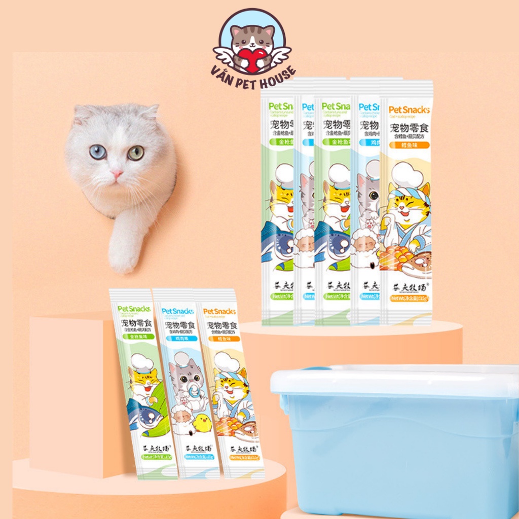 Súp Thưởng Cho Mèo Pet Snack Farmy 15g - Thơm Ngon