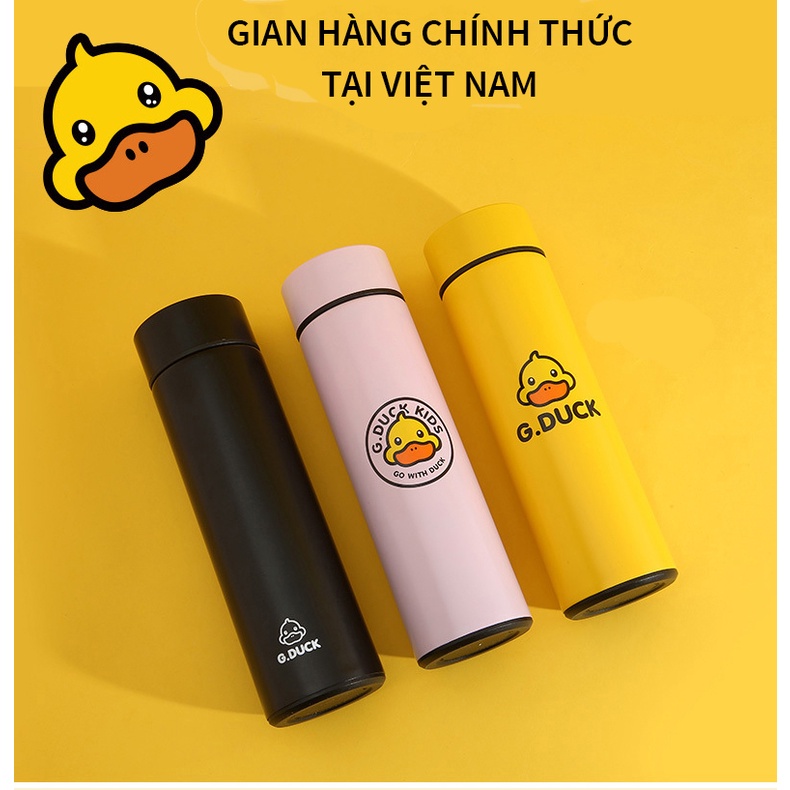 Bình Giữ Nhiệt Cho Bé Đi Học G.Duck Kids Chất Liệu Thép Không Gỉ An Toàn Dung Tích 380ml 480ml
