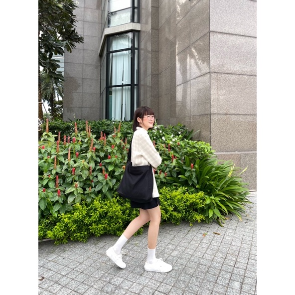 Túi Tote Đeo Chéo “Comfy Bag” Vải Canvas