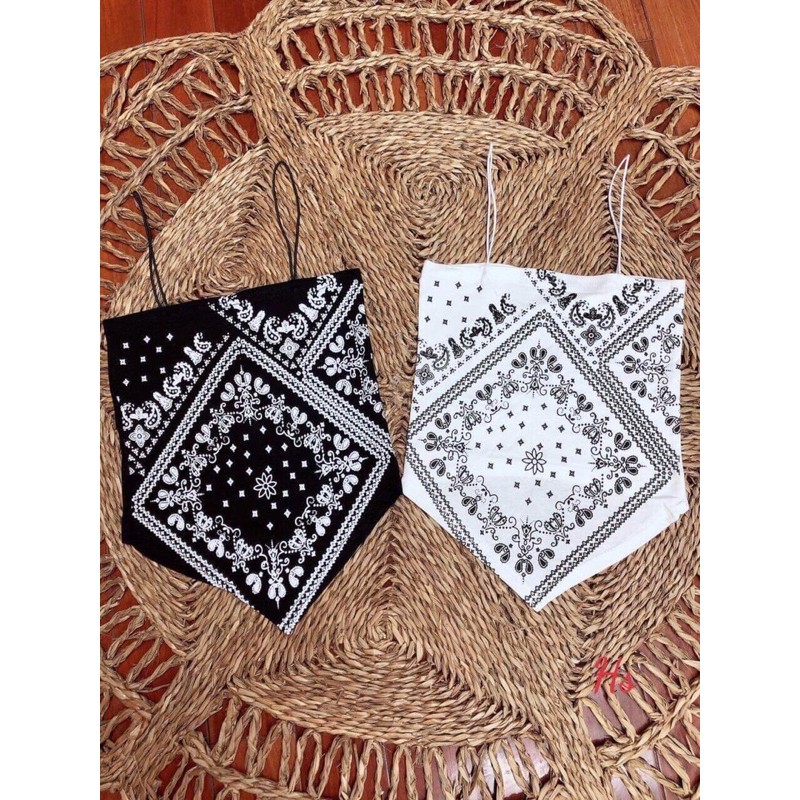 Áo 2 Dây Thun Nữ Thổ Cẩm So Hot 🦋 Áo Yếm Nữ Thổ Cẩm Hai Màu Siêu Xinh | BigBuy360 - bigbuy360.vn