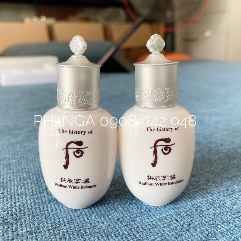 HOA HỒNG + SỮA DƯỠNG WHOO TRẮNG - 2 lọ x 20ml