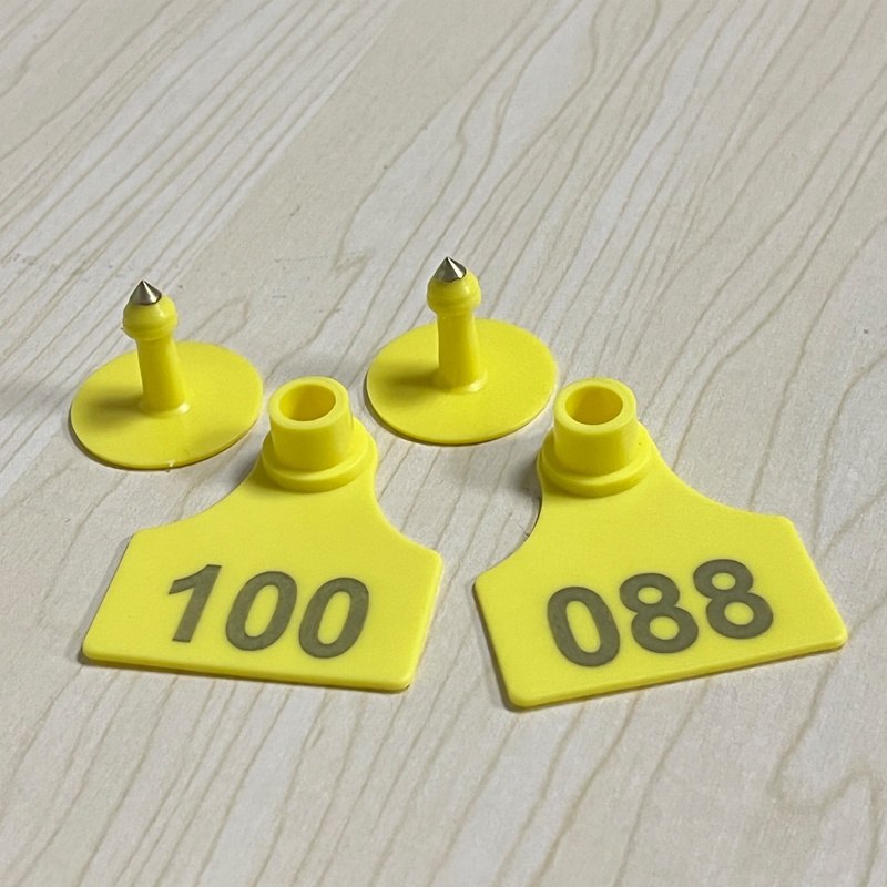 Combo 20pcs thẻ tai lợn, thẻ đeo tai cho heo bằng TPU, có số màu tươi sáng, thích hợp với lợn, bò, dê