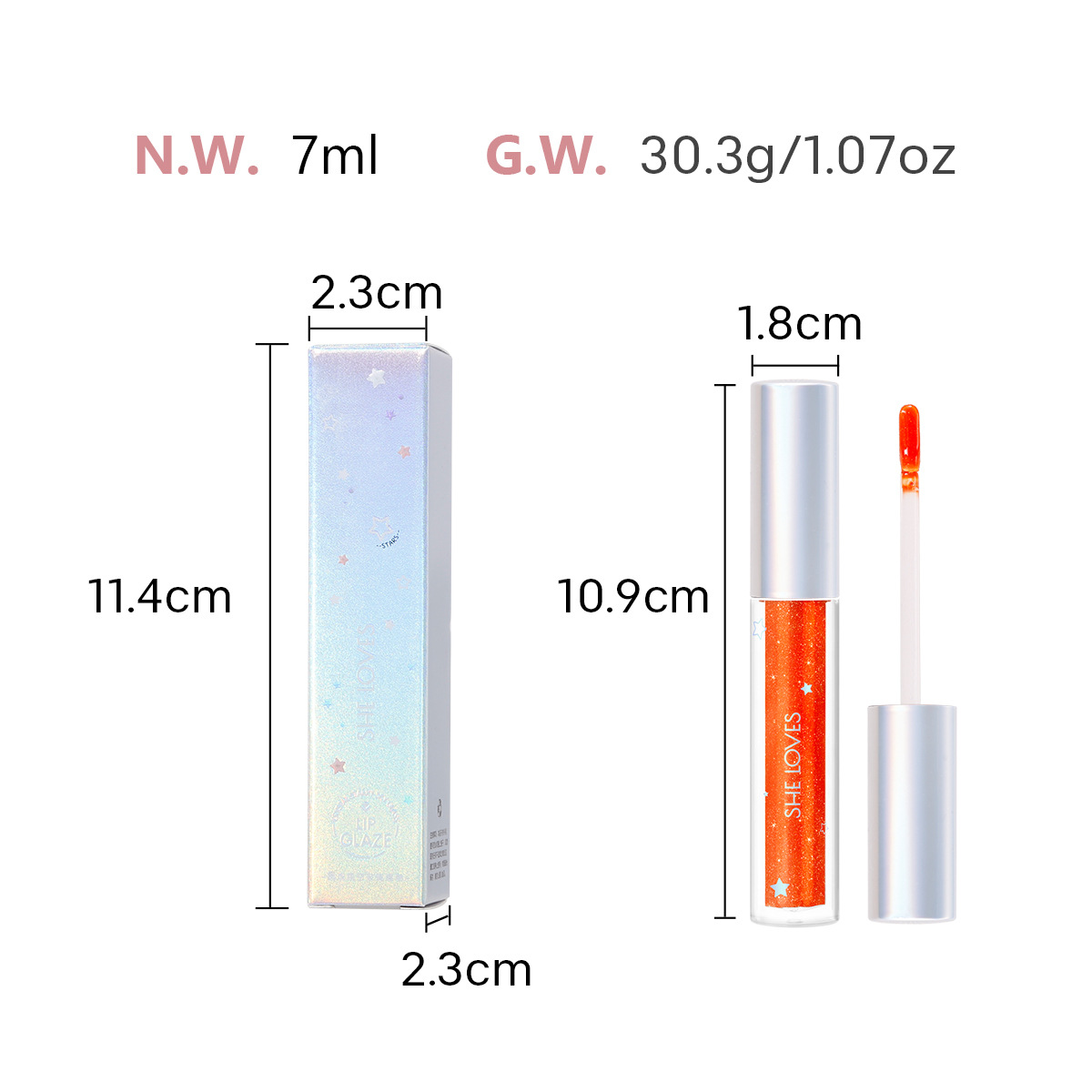 (Hàng Mới Về) Son Bóng Lấp Lánh Chống Dính Thương Hiệu Sheloves | BigBuy360 - bigbuy360.vn