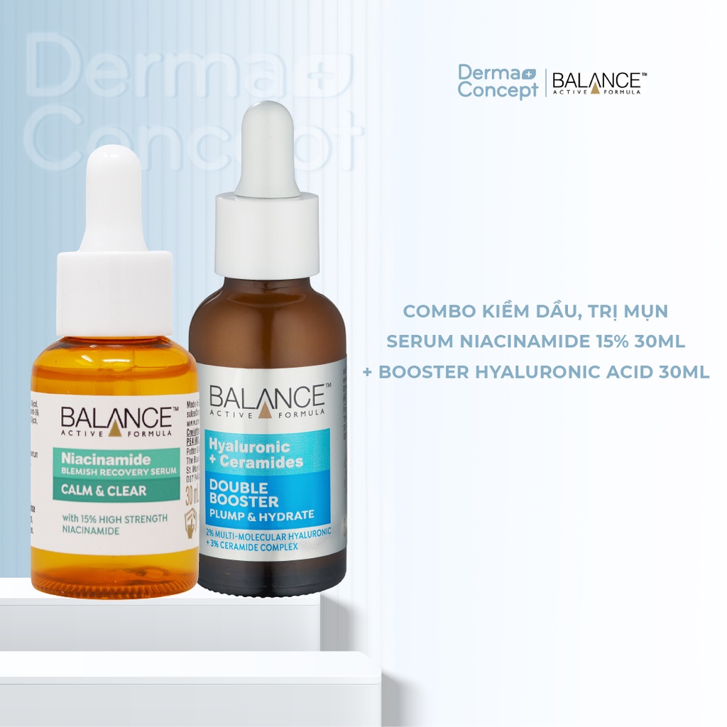 Serum ngừa mụn, mờ thâm Balance Niacinamide 15% Blemish Recovery 30ml