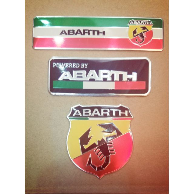 Tem nhôm ABARTH trang trí dán xe